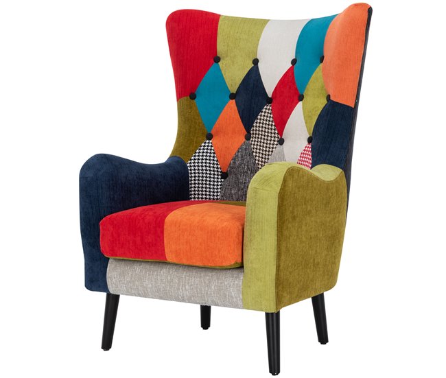Conforama Sillón CIRCO Estampado Patchwork