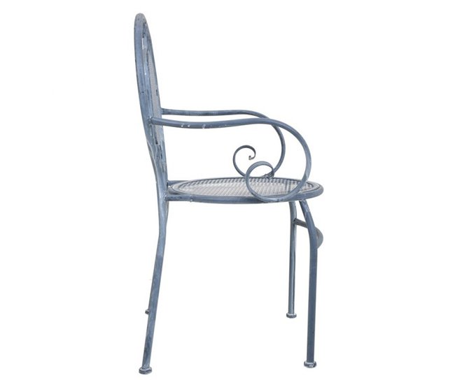 Conforama Sillón De Forja Gris 58x54x88l Cm