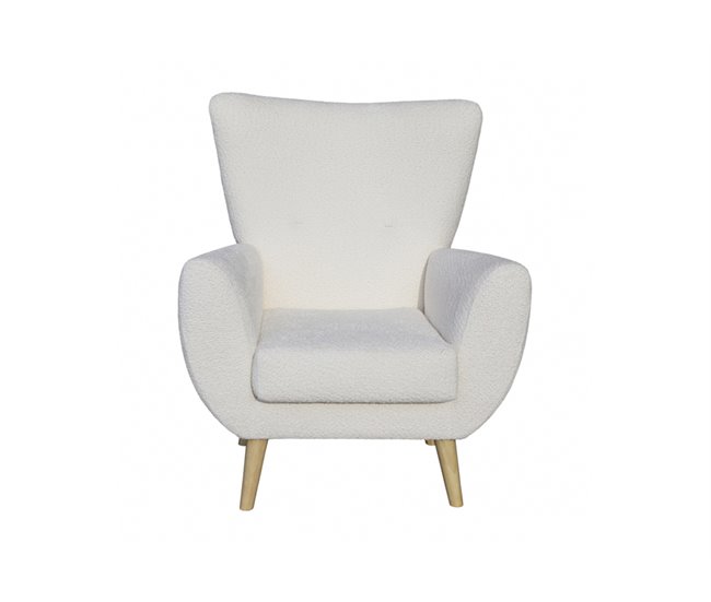 Conforama Sillón decorativo color blanco BOB
