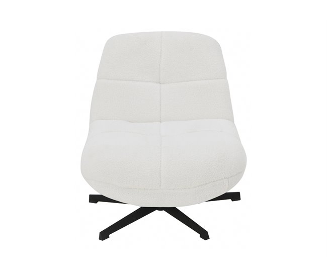 Conforama Sillon decorativo color blanco CADI