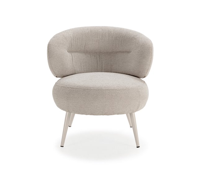 Conforama Sillón decorativo LIVA color beige