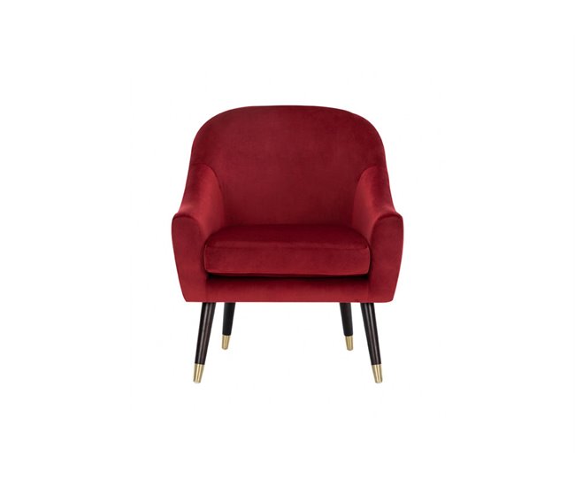 Conforama Sillón Decorativo RETRO color rojo