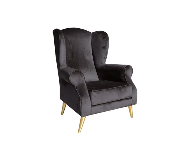 Conforama Sillón FLORENCIA Decorativo Color Negro