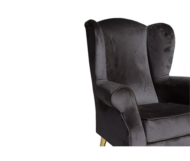 Conforama Sillón FLORENCIA Decorativo Color Negro