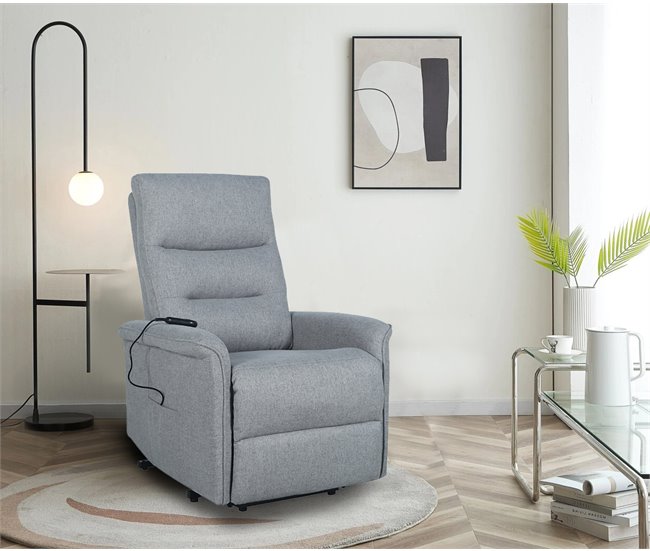 Conforama Sillón NESS Relax Eléctrico LIFT UP Gris