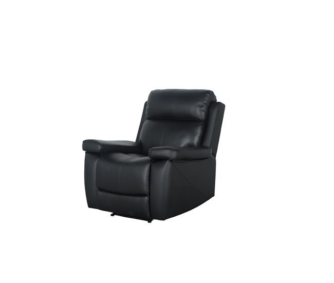 Conforama Sillón Relax Eléctrico THEA Piel Negro