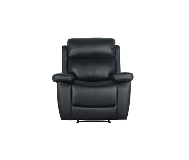 Conforama Sillón relax eléctrico THEA piel negro
