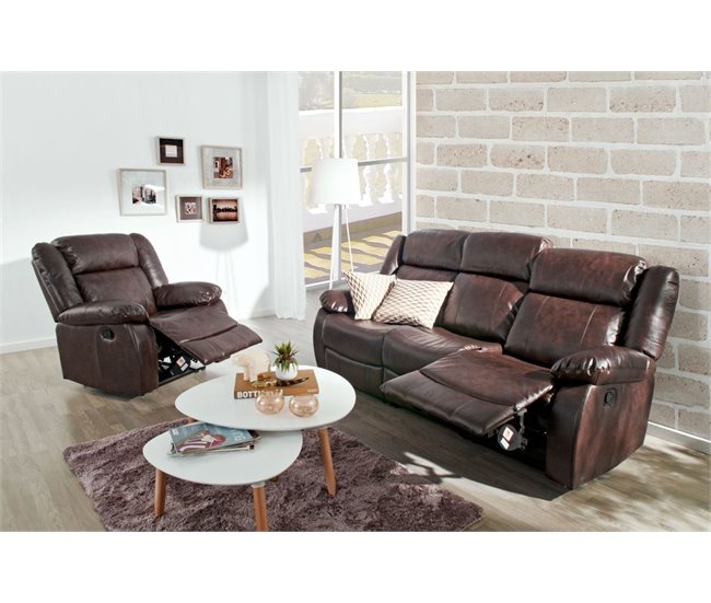 Conforama Sillón Relax LOTUS Color Chocolate