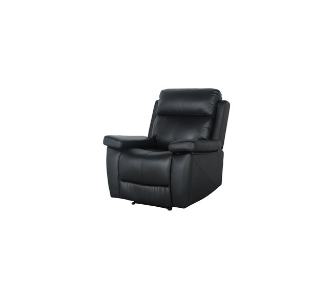 Conforama Sillón Relax Manual THEA Piel Negro