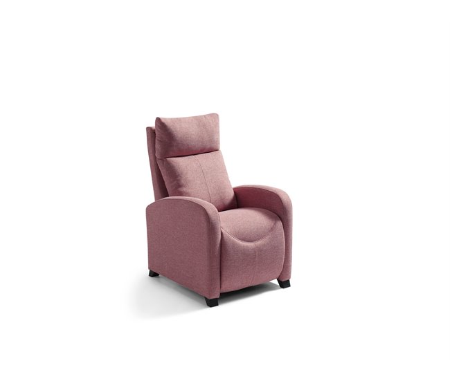 Conforama Sillón Relax MILU Manual Color Rosa