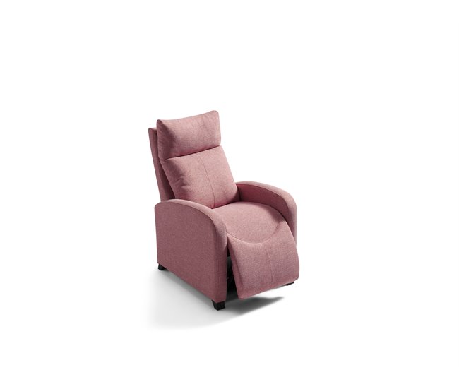 Conforama Sillón Relax MILU Manual Color Rosa