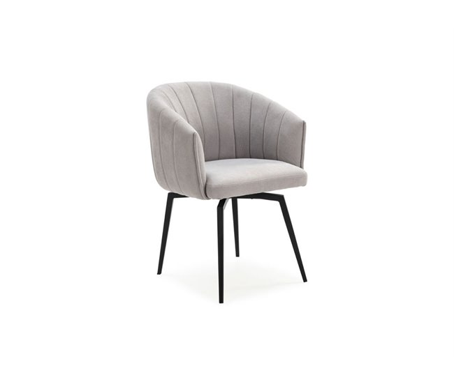Conforama Sillón rotativo MULAN color gris