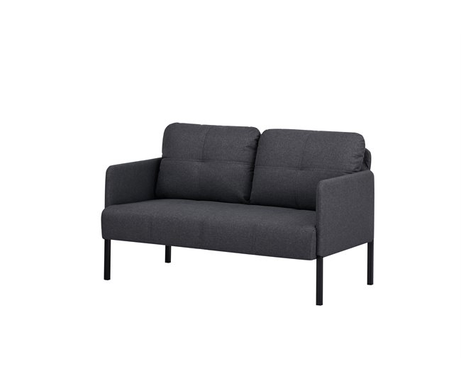 Conforama Sofá 2 Plazas Color Gris Oscuro POP