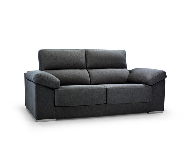 Conforama Sofa 3 Plazas NOEMI Color Antracita