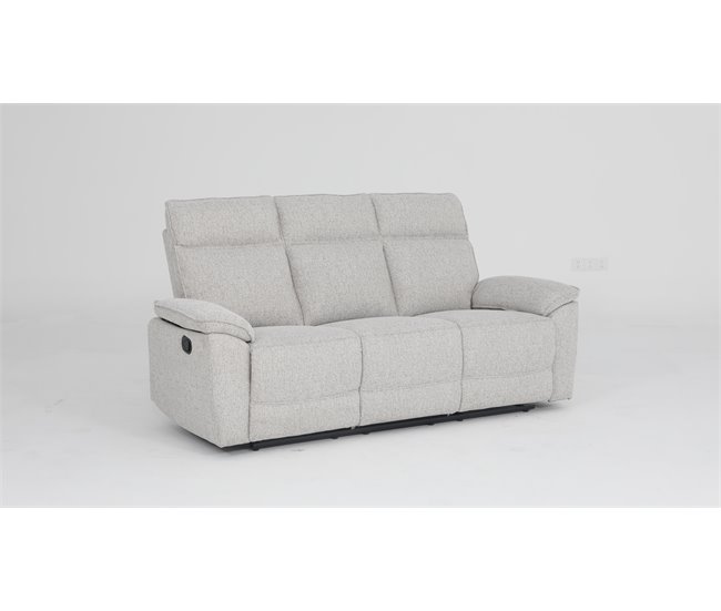 Conforama Sofá ALOISE 3 Plazas Relax Manual Beige