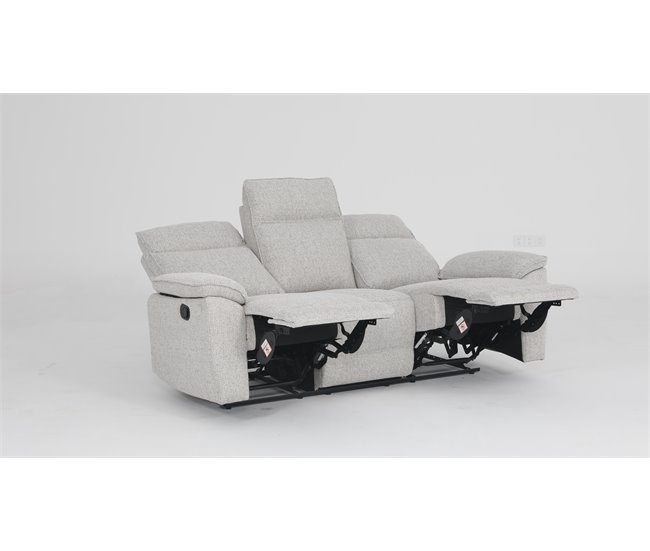 Conforama Sofá ALOISE 3 Plazas Relax Manual Beige