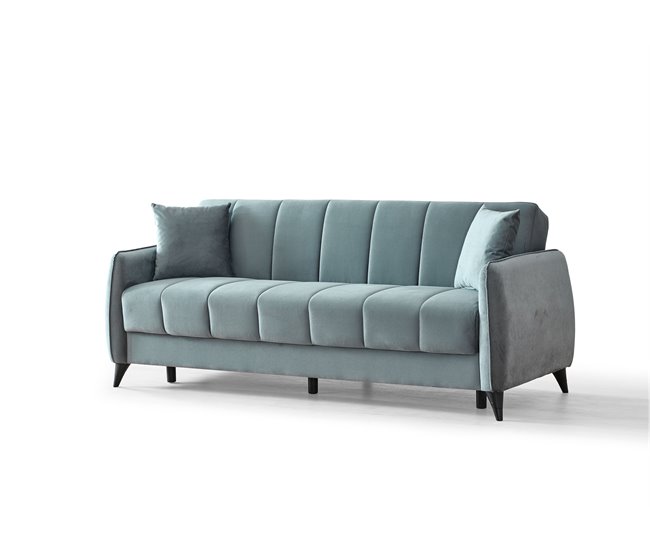 Conforama Sofá Cama 3 Plazas DIDO Color Azul
