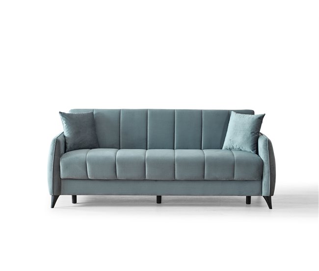 Conforama Sofá cama 3 plazas DIDO color azul