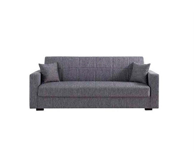 Conforama Sofá cama de tela NORA color gris