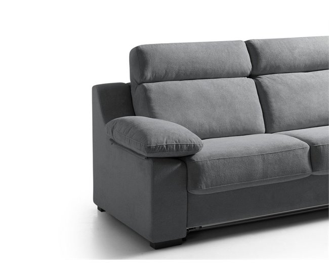 Conforama Sofá Cama MOLLY 3 Plazas Color Antracita