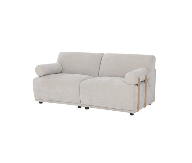 Conforama Sofá CISNE 3 Plazas Fijo Beige 