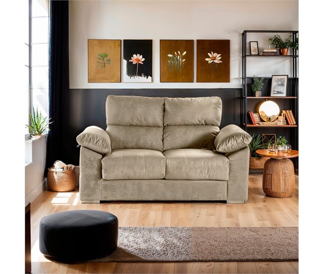 Conforama Sofa De 2 Plazas Beige DANIELA 2