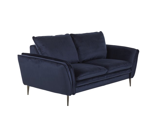 Conforama Sofá De 2 Plazas MALERMO Color Azul