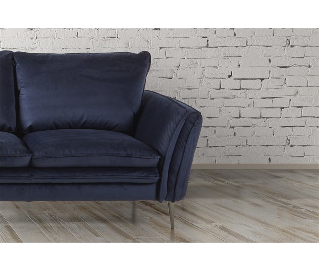 Conforama Sofá De 2 Plazas MALERMO Color Azul