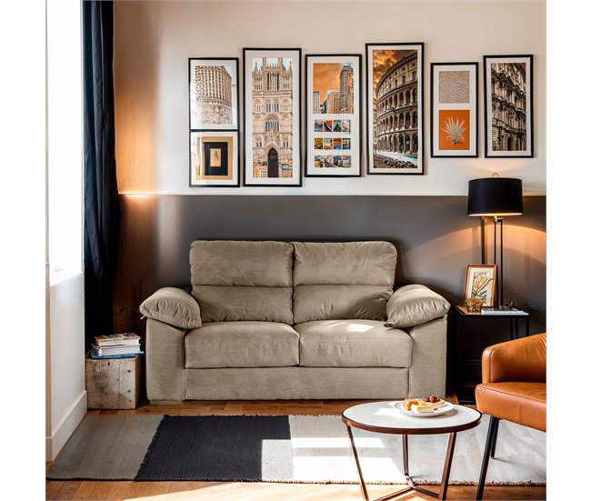 Conforama Sofa De 3 Plazas Beige DANIELA 2