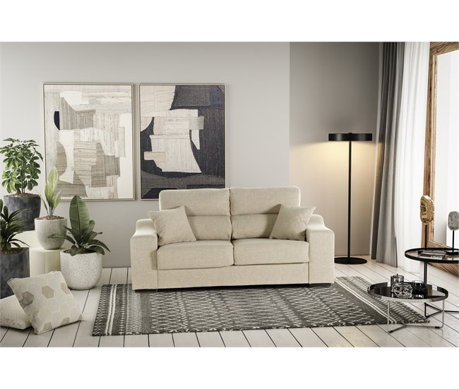 Conforama Sofa De 3 Plazas Beige LUCIA 5
