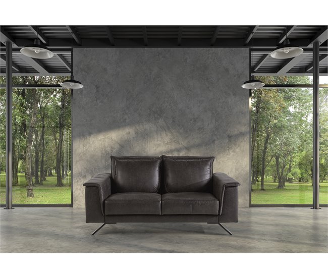 Conforama Sofá MILANO 2 Plazas Color Antracita