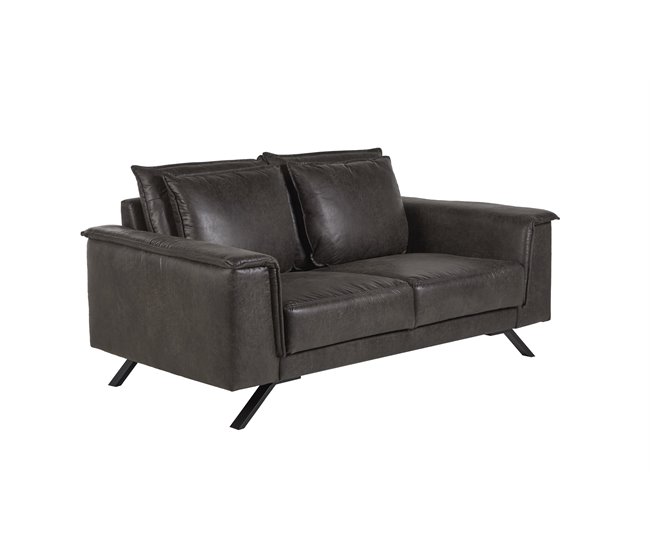 Conforama Sofá MILANO 2 Plazas Color Antracita