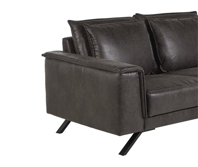 Conforama Sofá MILANO 2 Plazas Color Antracita