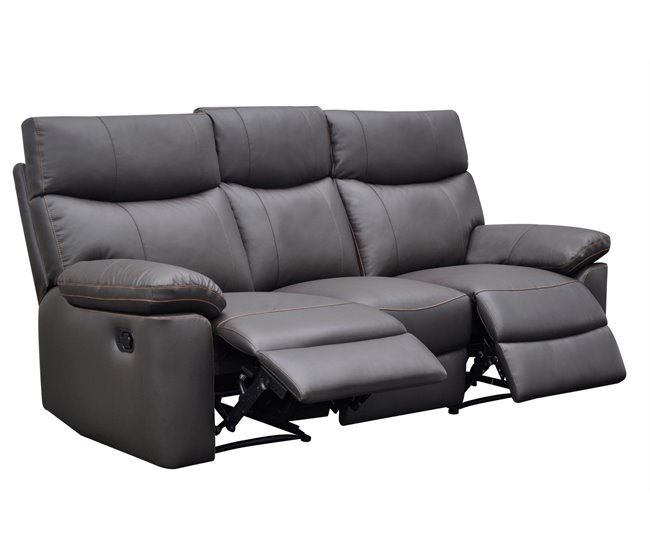 Conforama Sofá Relax De Piel 3 Plazas SHARONA