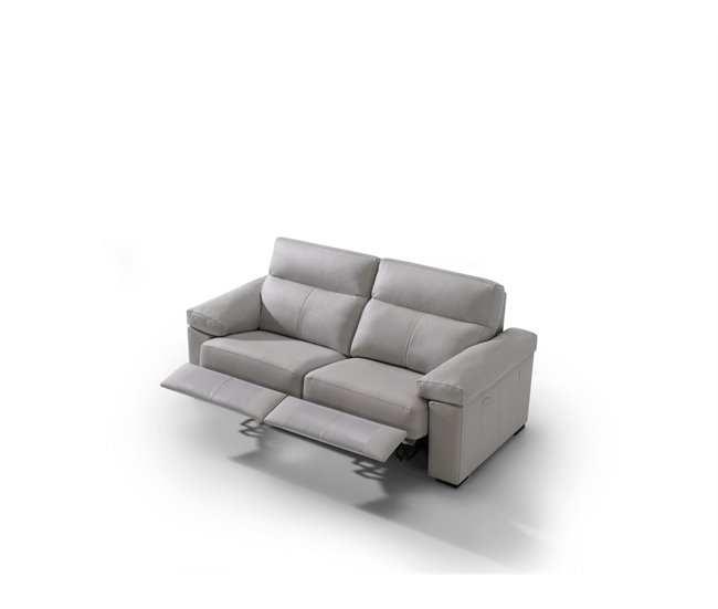 Conforama Sofá TENOR 3 Plazas Relax Eléctrico Gris