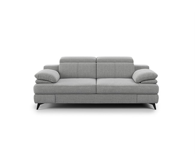 Conforama Sofá TITUS 2 Plazas Color Gris Claro