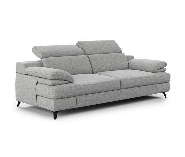 Conforama Sofá TITUS 3 Plazas Color Gris