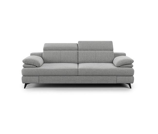Conforama Sofá TITUS 3 plazas color gris