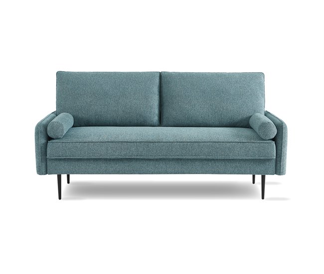 Conforama Sofá ZEKE de 2 plazas color azul