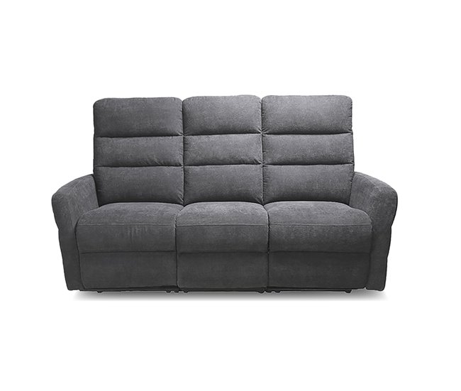 Conforama Sofá ZEUS 3 plazas relax eléctrico gris