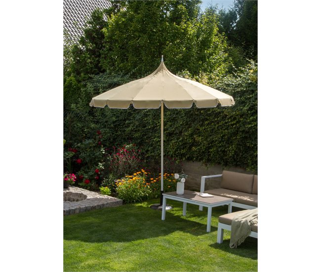 Conforama Sombrilla De Jardín Beige 245 Cm MINOA