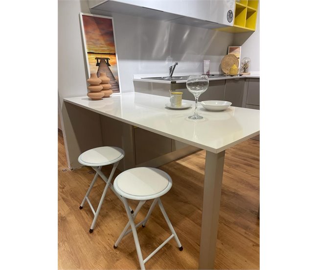 Conforama Taburete Plegable FOLK III Blanco