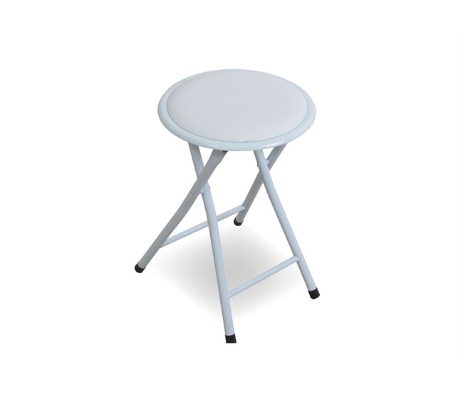 Conforama Taburete Plegable FOLK III Blanco