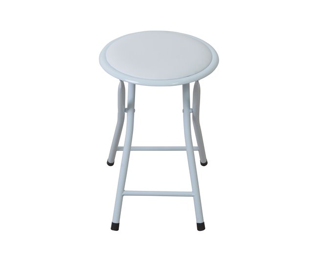Conforama Taburete plegable FOLK III blanco