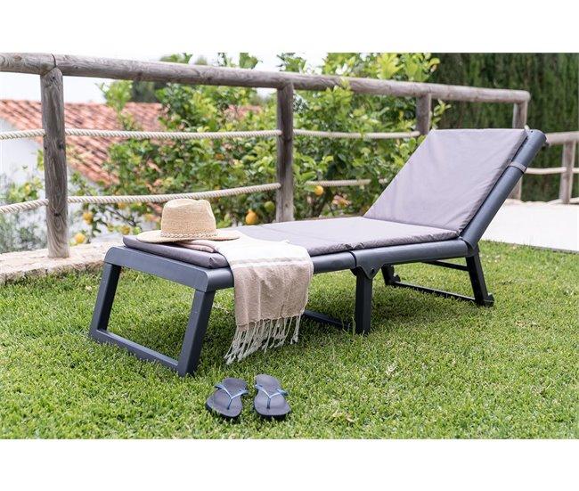 Conforama Tumbona De Jardín Color Antracita DREAM