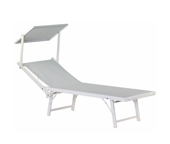 Conforama Tumbona de mar blanco hielo bagnino