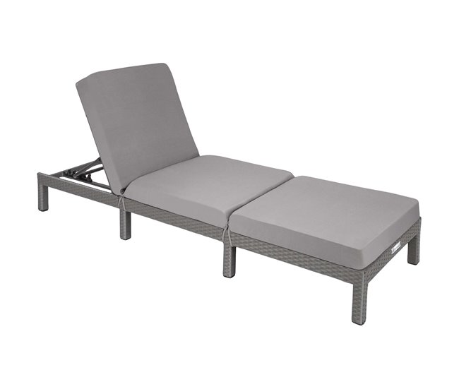 Conforama Tumbona De Poliratán Sofía Gris