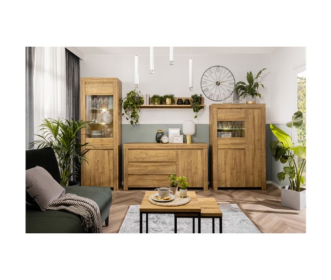 Conforama Vajillero 3 Puertas Hella Madera