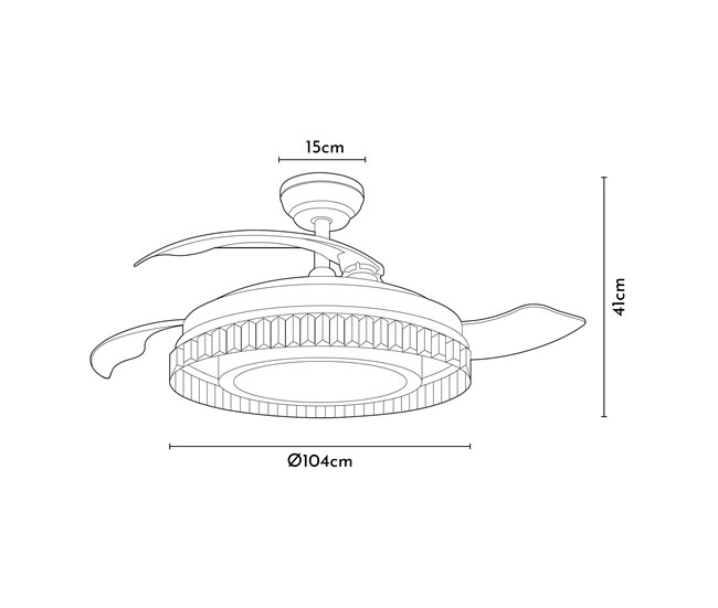 Conforama Ventilador De Techo AYLA Marca SABA
