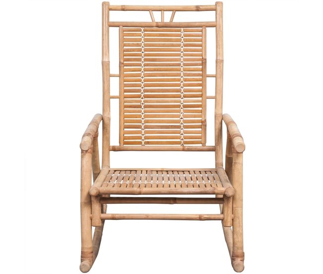 Conforama VidaXL Silla Mecedora Con Cojín Bambú